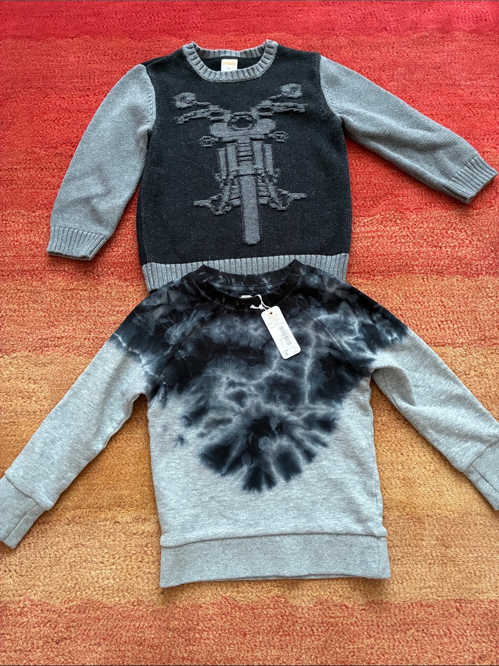 Set of 2 Gymboree Sweaters Grey & Black  , size 3 and 3T